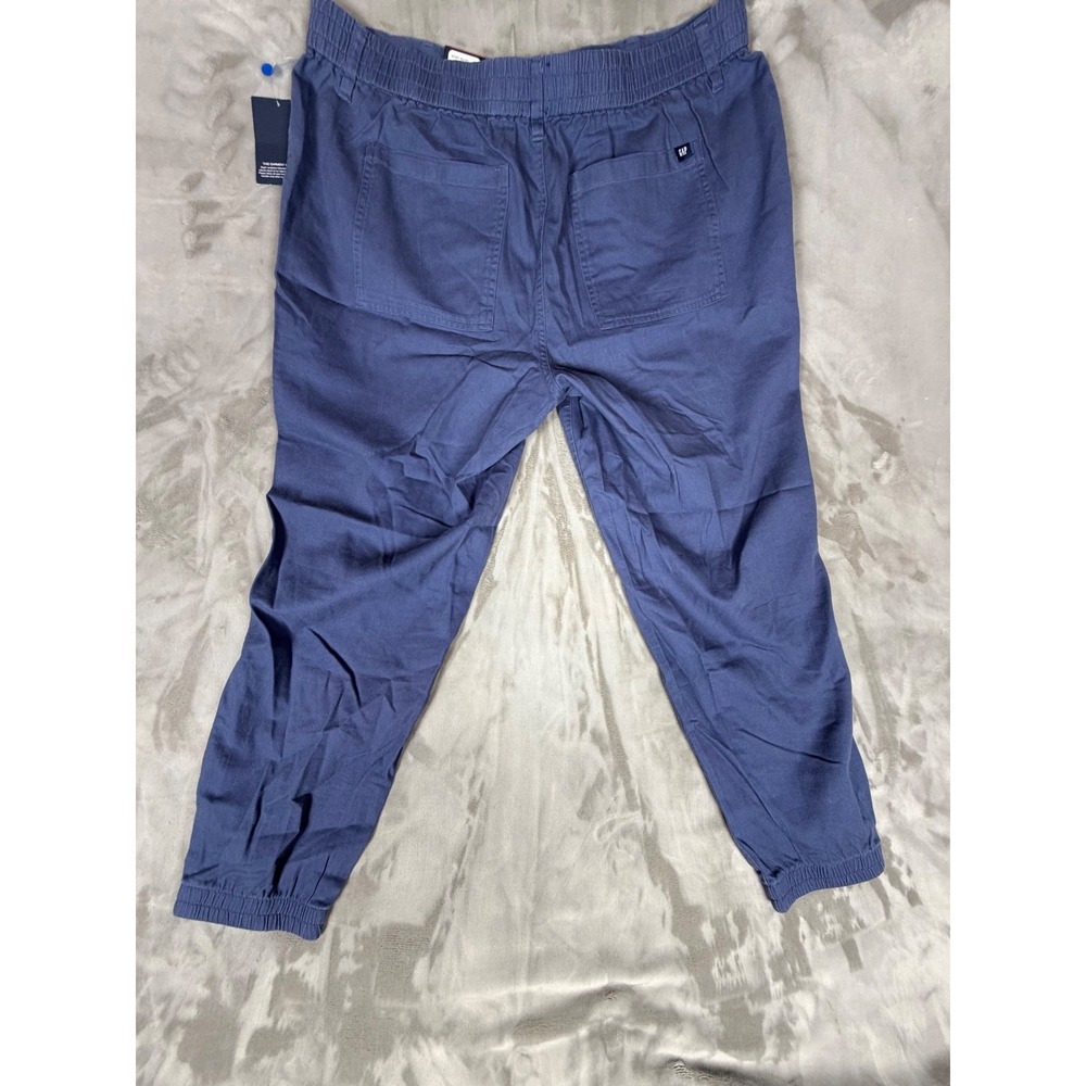 GAP Twill Jogger Pants Blue Indigo XL GP000994 NWT - Picture 2 of 5